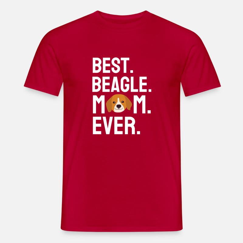 Bester Beagle Mama Hunde Muttertag Geschenk Beagle - Männer T-Shirt - Rot