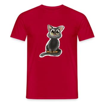 Leo - Männer T-Shirt - Rot - Vorne - AI Model Male 178 dark (178cm)