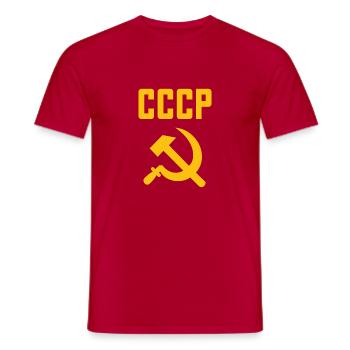 Soviet - Hammer und Sichel Sowjetunion - Kommunist - Männer T-Shirt - Rot - Vorne - AI Model Male 178 dark (178cm)