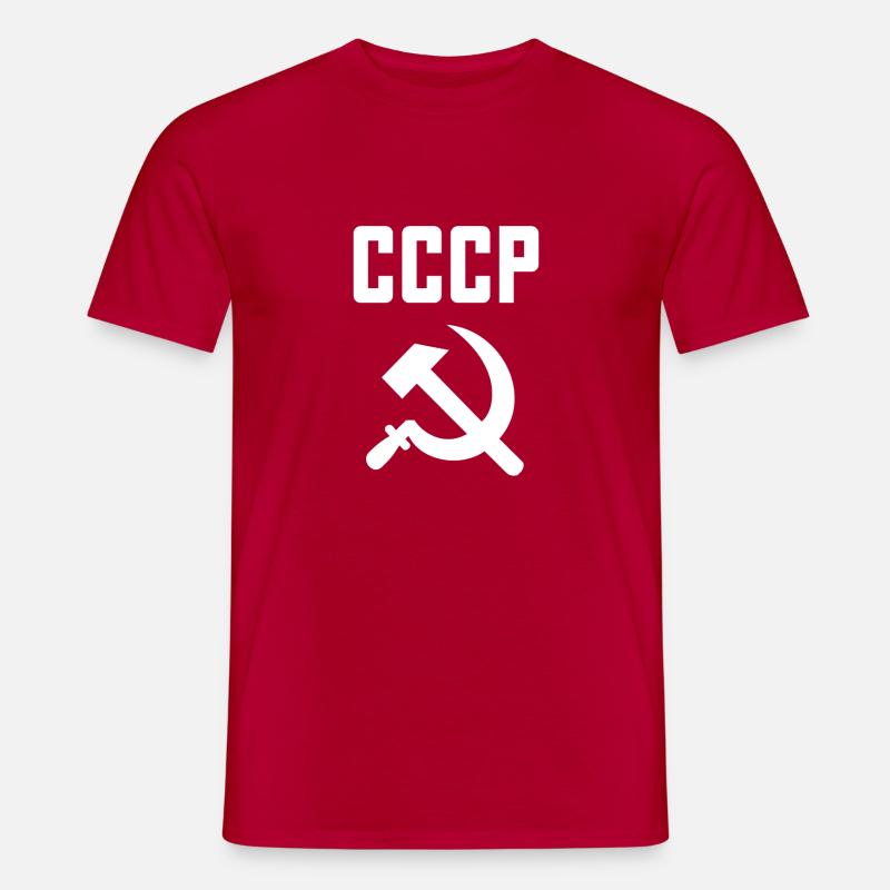sovietico - Falce e martello Unione Sovietica - comunista - T-shirt uomo - rosso