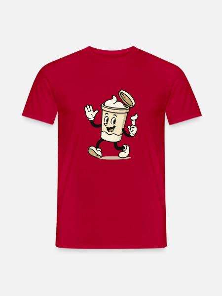 eiscreme becher comic - Männer T-Shirt - Rot
