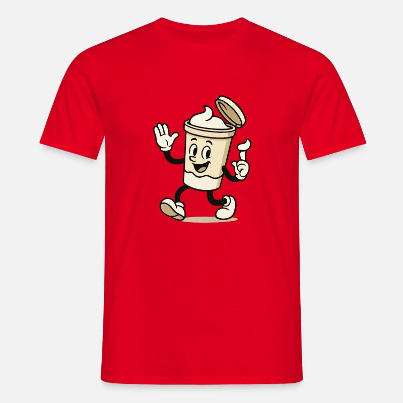 eiscreme becher comic - Männer T-Shirt - Rot