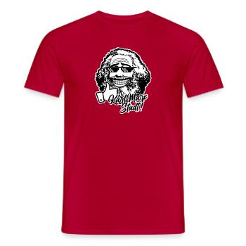 Karl Marx Stadt (zweifarbig) - Männer T-Shirt - Rot - Vorne - AI Model Male 178 dark (178cm)