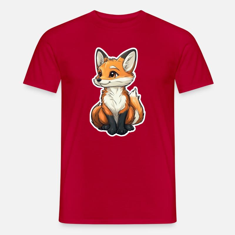 Fuchs - Männer T-Shirt - Rot