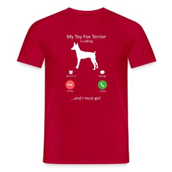 Parkour Papa Funny Retro Free Running Dad Art - Men's T-Shirt - red - Front - AI Model Male 178 dark (178cm)