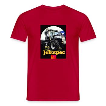 Merch Jcb.spec - T-shirt homme - rouge - Devant - AI Model Male 178 dark (178cm)