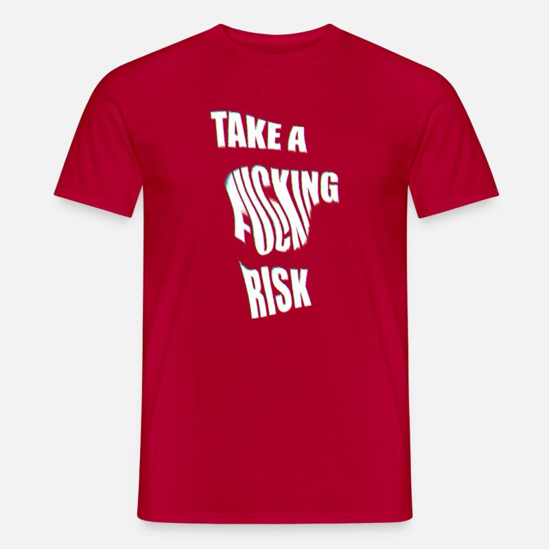 Tag en risiko - Mænd T-shirt - rød