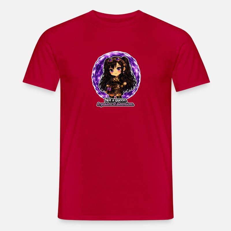Déesse des Dimensions Lune – Steampunk Chibi - T-shirt homme - rouge
