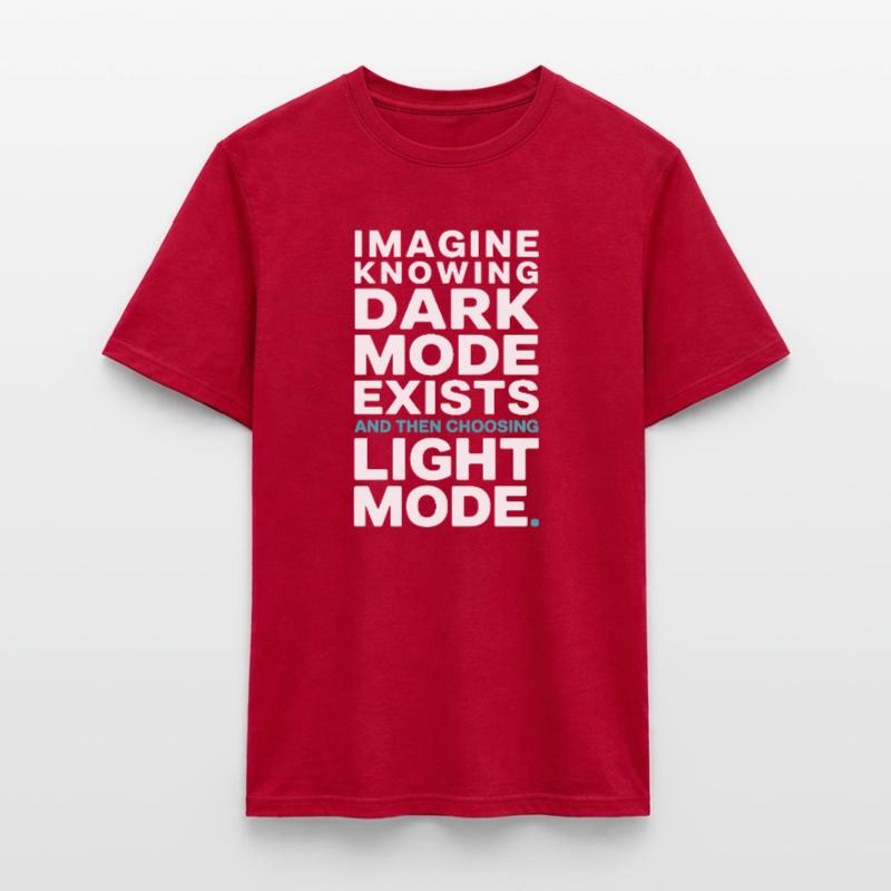 Le mode sombre existe Programmeur IT Nerd Coder Office T-shirt homme