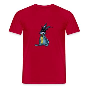 saxophone - Men's T-Shirt - red - Front - AI Model Male 178 dark (178cm)