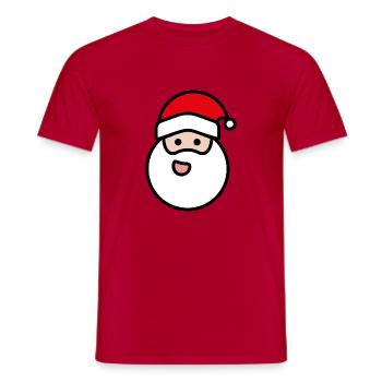 Noël - T-shirt homme - rouge - Devant - AI Model Male 178 dark (178cm)