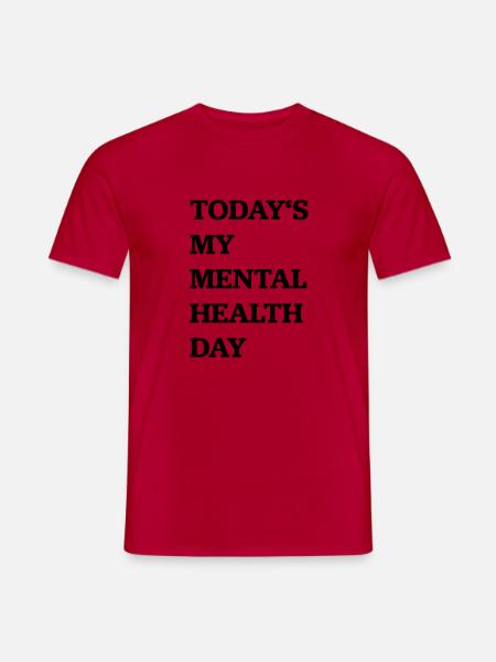 Mental Health Day - Men's T-Shirt - red