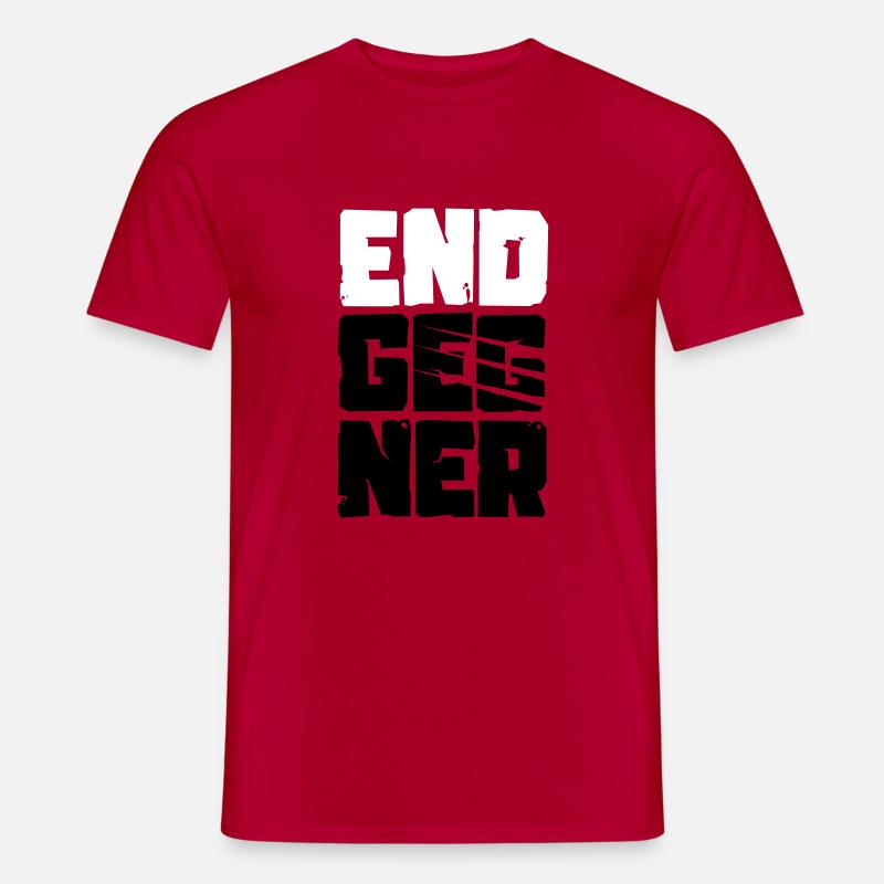 Endgegner - Männer T-Shirt - Rot