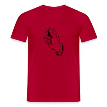 Main - T-shirt homme - rouge - Devant - AI Model Male 178 dark (178cm)