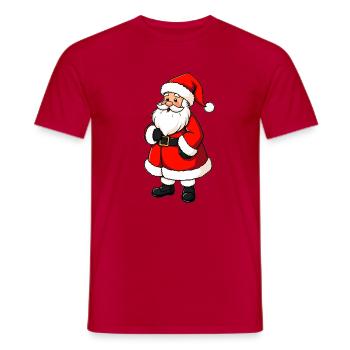 Weihnachtsmann - Männer T-Shirt - Rot - Vorne - AI Model Male 178 dark (178cm)