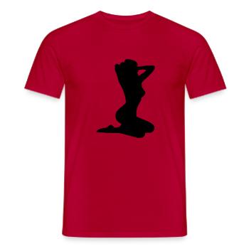 sexy - T-shirt homme - rouge - Devant - AI Model Male 178 dark (178cm)