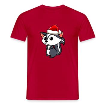 Stinker Comic Weihnachten - Männer T-Shirt - Rot - Vorne - AI Model Male 178 dark (178cm)