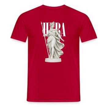 Déesse Héra - T-shirt homme - rouge - Devant - AI Model Male 178 dark (178cm)