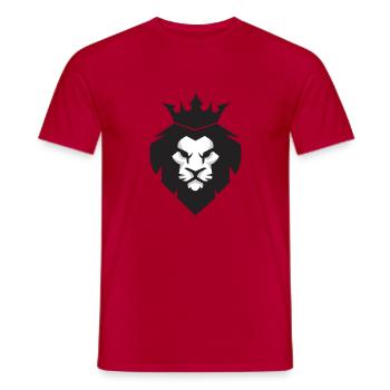 Big lion - Männer T-Shirt - Rot - Vorne - AI Model Male 178 dark (178cm)
