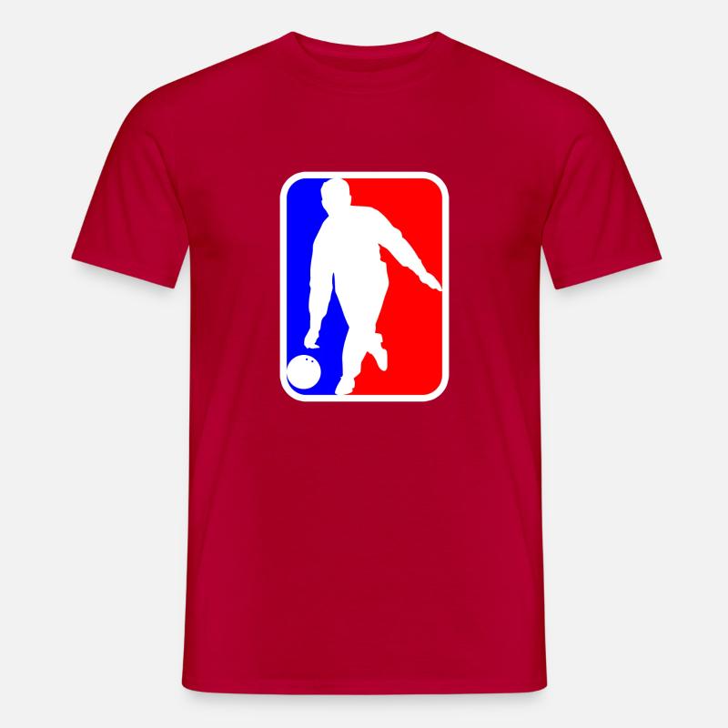 Bowling Logo - Männer T-Shirt - Rot