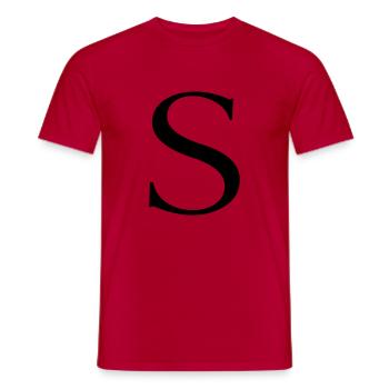 s - Männer T-Shirt - Rot - Vorne - AI Model Male 178 dark (178cm)