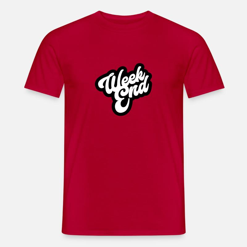Wochenende - Wochenende - Männer T-Shirt - Rot