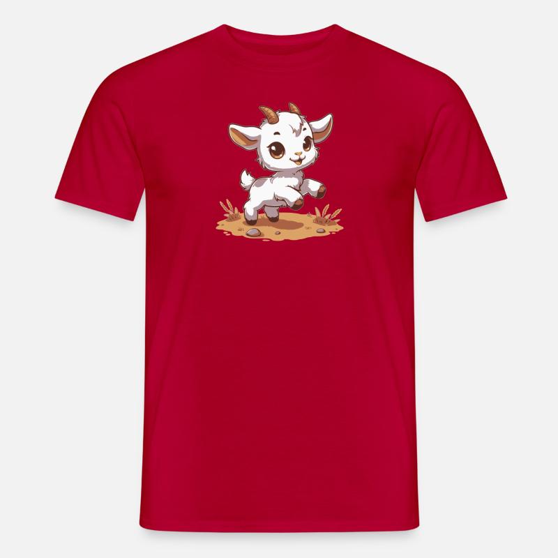 Lillte Lamm - Männer T-Shirt - Rot
