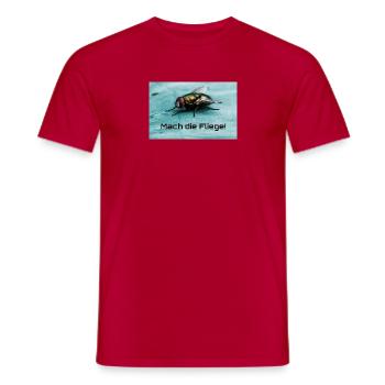 Bow tie motif: Make the bow tie! - Men's T-Shirt - red - Front - AI Model Male 178 dark (178cm)