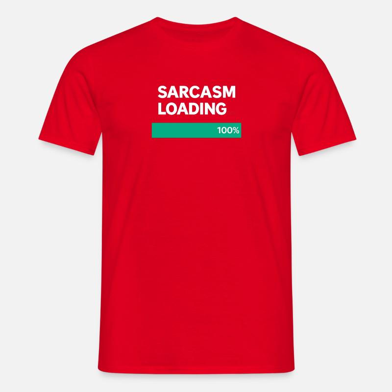Sarcasm Loading Indication - Men's T-Shirt - red