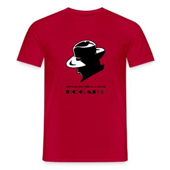 Mein Name ist Hampfri..., Hampfri Bogaht - Männer T-Shirt - Rot - Vorne - AI Model Male 178 dark (178cm)