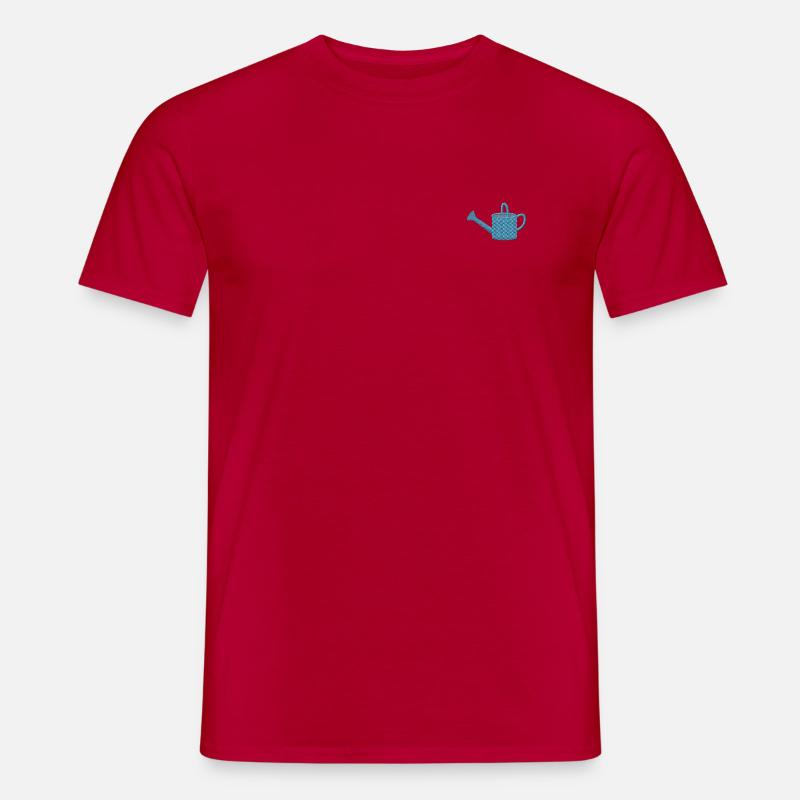 Konewka haftowana - T-shirt męski - czerwony