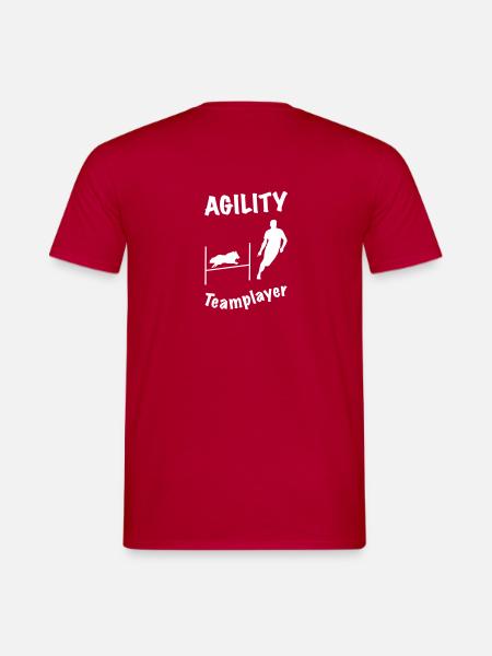 Agility Hürde Sheltie - Männer T-Shirt - Rot