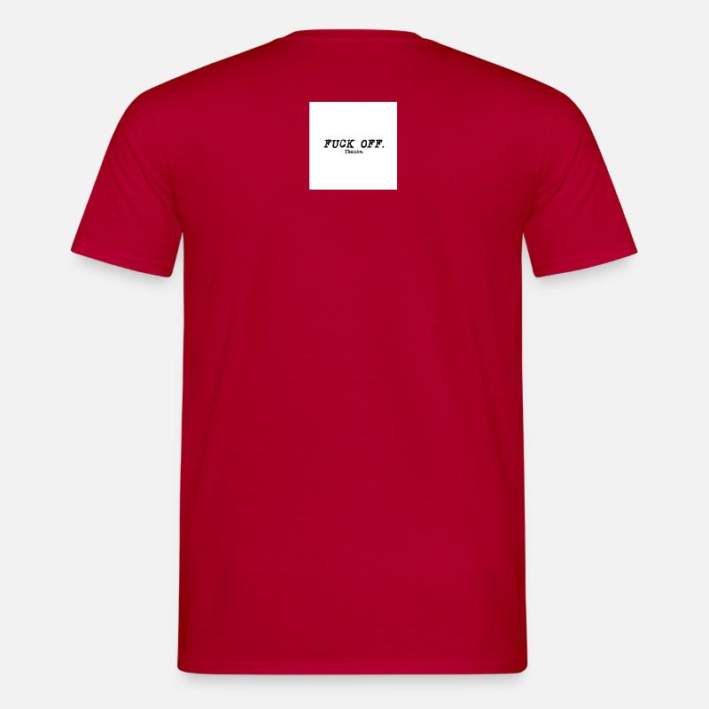 Fuck OFF hell - Männer T-Shirt - Rot