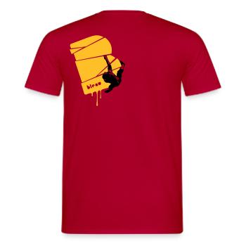 el poussah - Männer T-Shirt - Rot - Hinten - AI Model Male 178 dark (178cm)