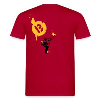 bull dog reloaded - Männer T-Shirt - Rot - Hinten - AI Model Male 178 dark (178cm)
