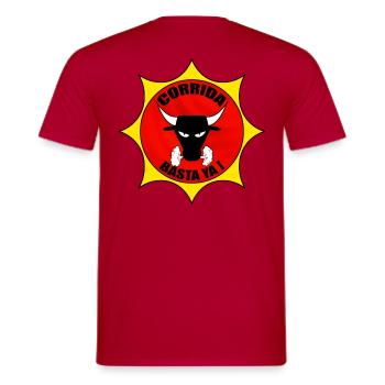 corrida_1 - T-shirt homme - rouge - Dos - AI Model Male 178 dark (178cm)