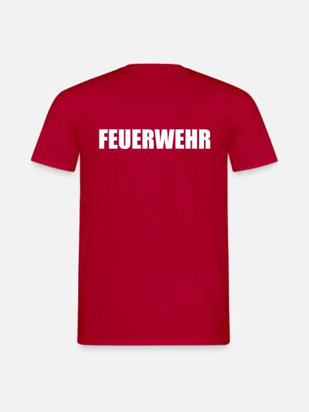 Feuerwehr - Männer T-Shirt - Rot