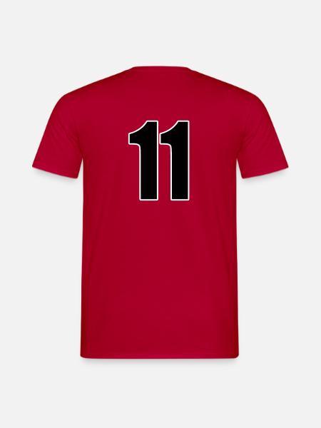 Number 11 Number Eleven - Football Handball Team Team - Men's T-Shirt - red