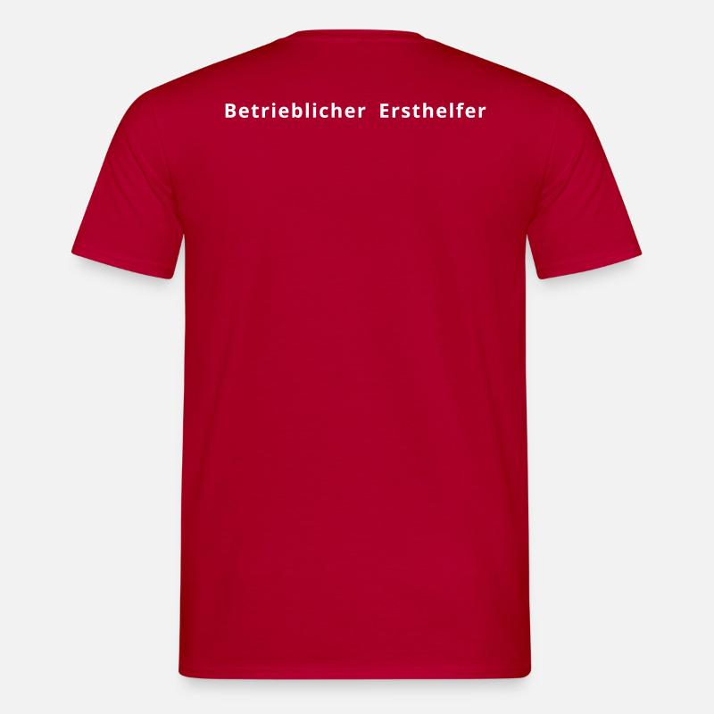 Betrieblicher Ersthelfer - Männer T-Shirt - Rot