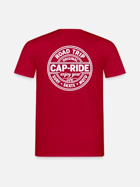 Cap-Ride 02 - Männer T-Shirt - Rot