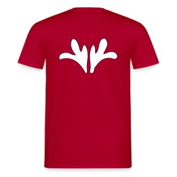 Ornament – Vectorgraphic - Men's T-Shirt - red - Back - AI Model Male 178 dark (178cm)