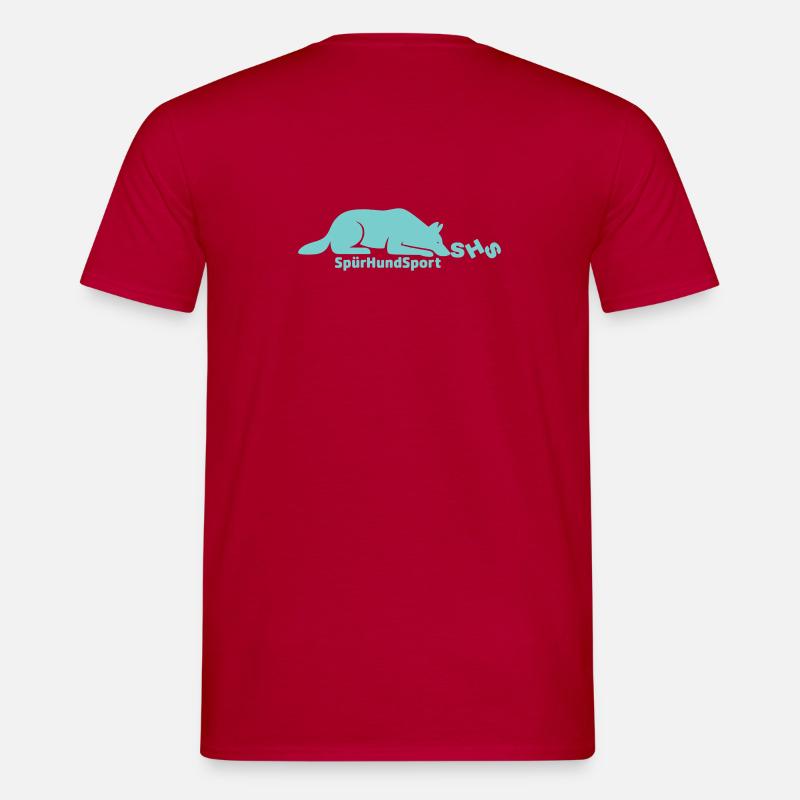 SHS Logo mint - Männer T-Shirt - Rot