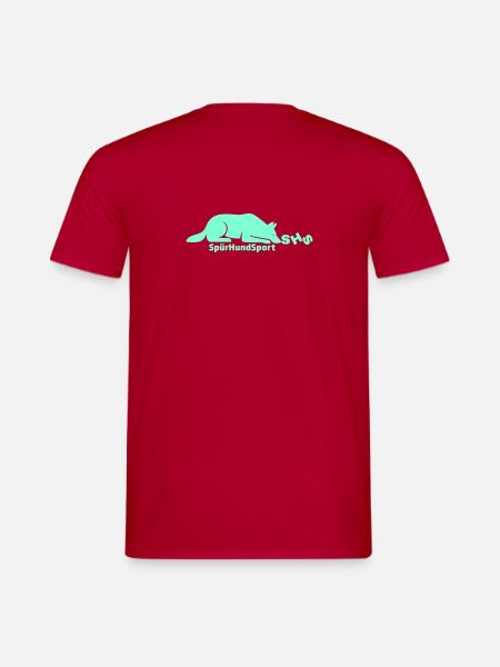 SHS logo aquamarine - Men's T-Shirt - red