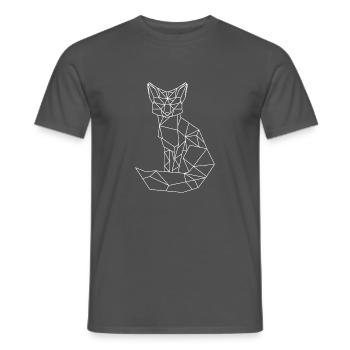 Fox - Men's T-Shirt - charcoal grey - Front - AI Model Male 178 light (178cm)