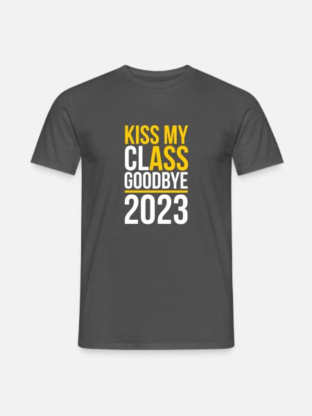 Kiss my class goodbye 2023 - Männer T-Shirt - Anthrazit