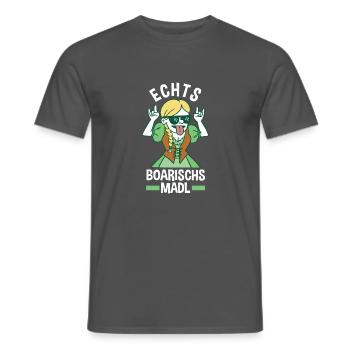 Dirndl Trachten München - Männer T-Shirt - Anthrazit - Vorne - AI Model Male 178 light (178cm)