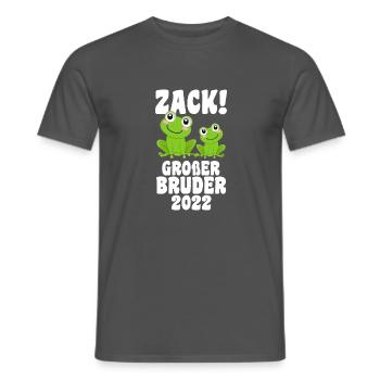 Bruder Geschwister Frosch Grosser Bruder Geschenk - Männer T-Shirt - Anthrazit - Vorne - AI Model Male 178 light (178cm)