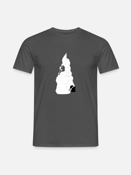 Klettern Bouldern - Männer T-Shirt - Anthrazit