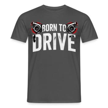 Geboren, um Turbo zu fahren - Männer T-Shirt - Anthrazit - Vorne - AI Model Male 178 light (178cm)
