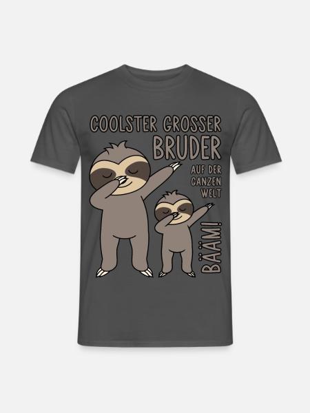Bääm - Coolster großer Bruder auf der ganzen Welt - Männer T-Shirt - Anthrazit
